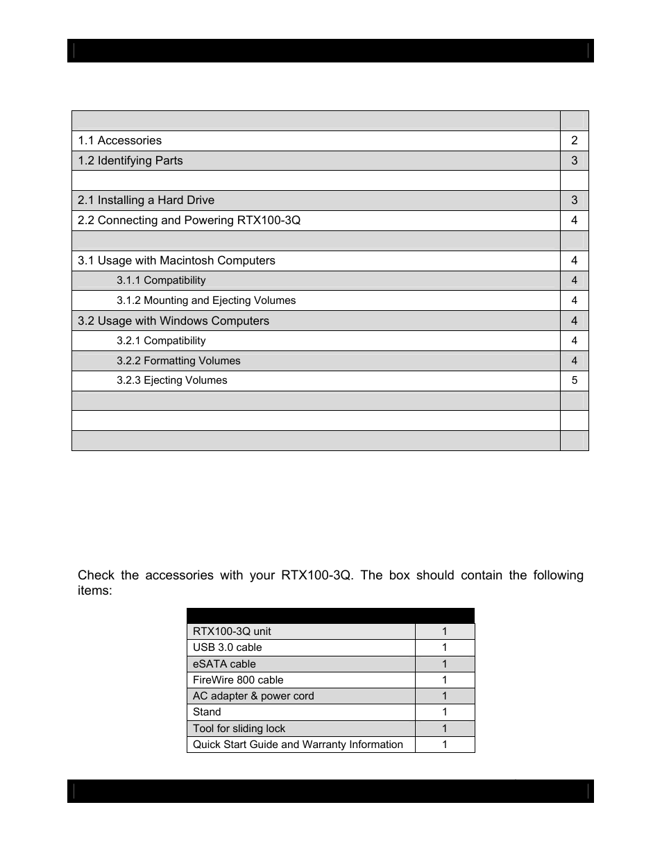 CRU RTX100-3Q User Manual | Page 2 / 9