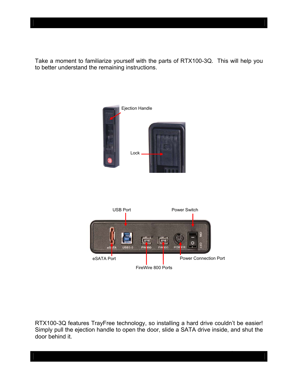 Using rtx100-3q | CRU RTX100-3Q User Manual | Page 3 / 9