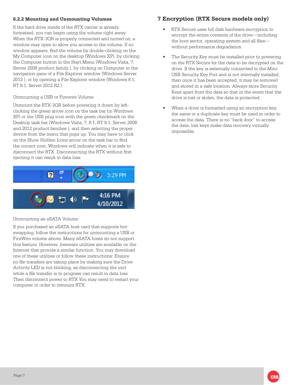 CRU RTX220-3QJ User Manual | Page 7 / 8