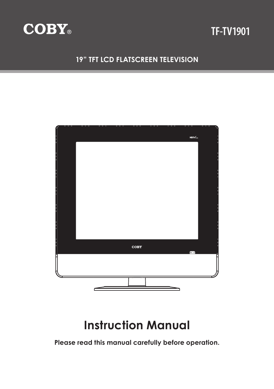 COBY electronic TF-TV1901 User Manual | 24 pages