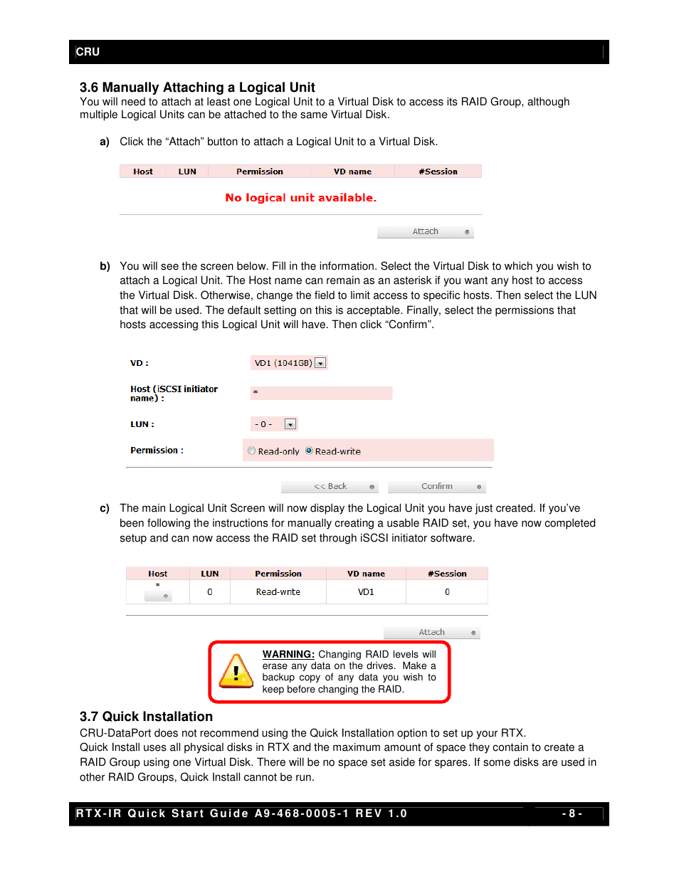 CRU RTX410-IR User Manual | Page 8 / 13