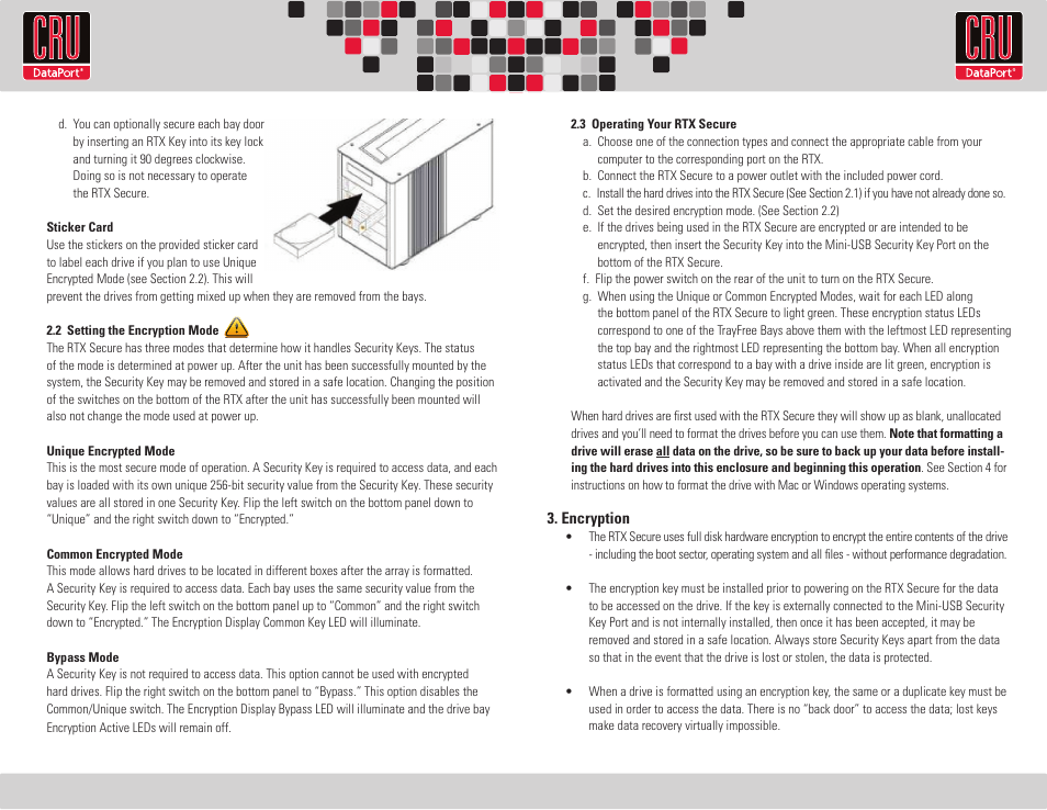CRU RTX Secure 410-NJ User Manual | Page 2 / 2