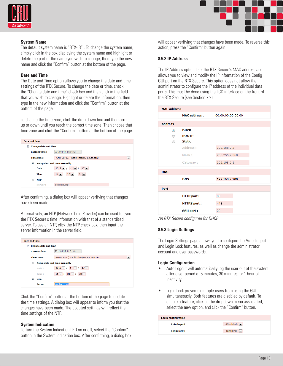 CRU RTX Secure 610-IR User Manual | Page 13 / 31