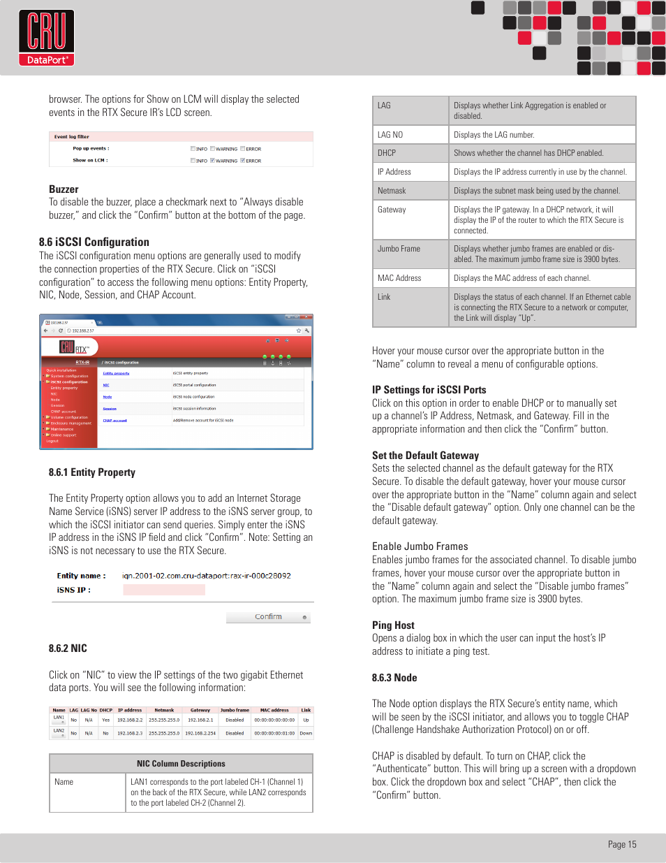 Rtx220 qr - manual | CRU RTX Secure 610-IR User Manual | Page 15 / 31