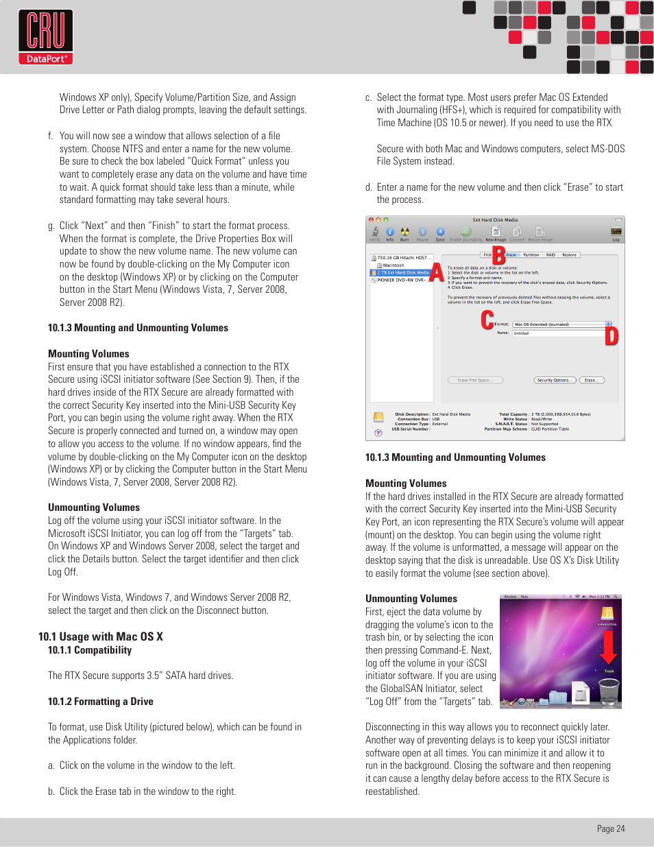 CRU RTX Secure 610-IR User Manual | Page 24 / 31