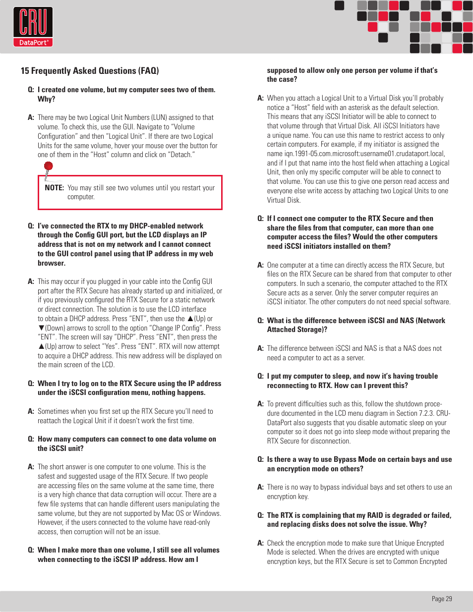 CRU RTX Secure 610-IR User Manual | Page 29 / 31