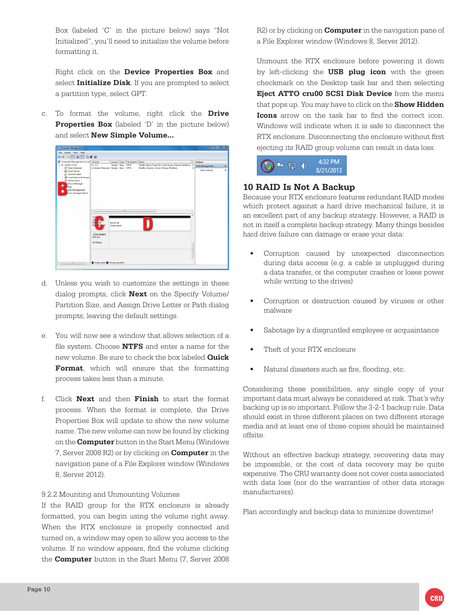 CRU RTX800-TR User Manual | Page 10 / 11