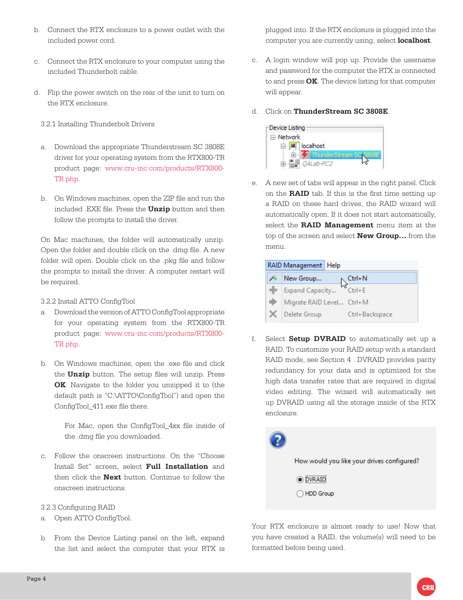 CRU RTX800-TR User Manual | Page 4 / 11