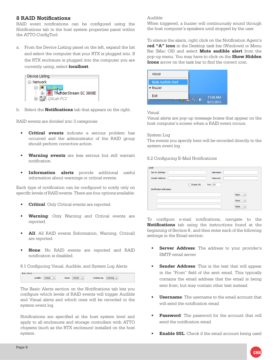 CRU RTX800-TR User Manual | Page 8 / 11