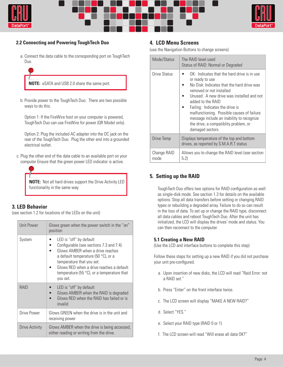 CRU ToughTech Duo 3SR User Manual | Page 4 / 8