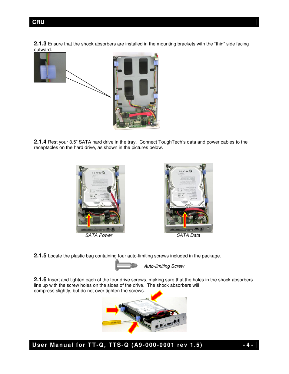 CRU ToughTech Secure 128 Q User Manual | Page 4 / 12