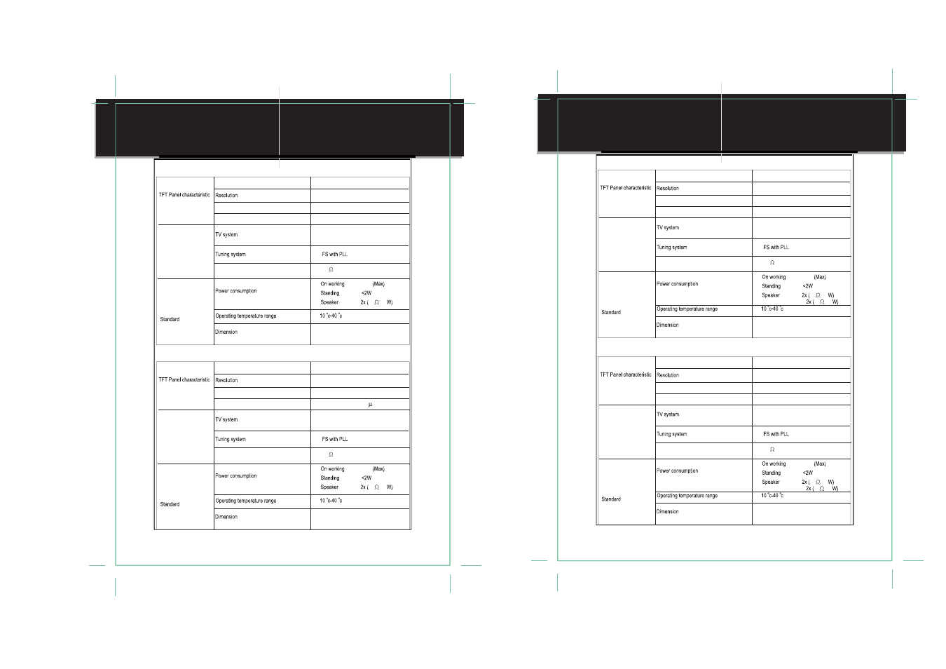 E i i ati n, Specifications | COBY TF-TV4217 User Manual | Page 11 / 13