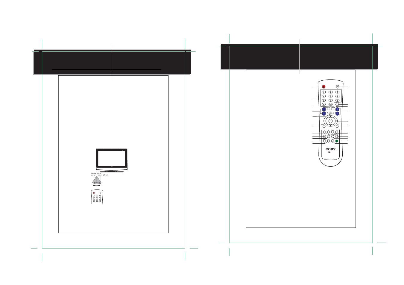 Ete ntr, Remote control | COBY TF-TV4217 User Manual | Page 5 / 13