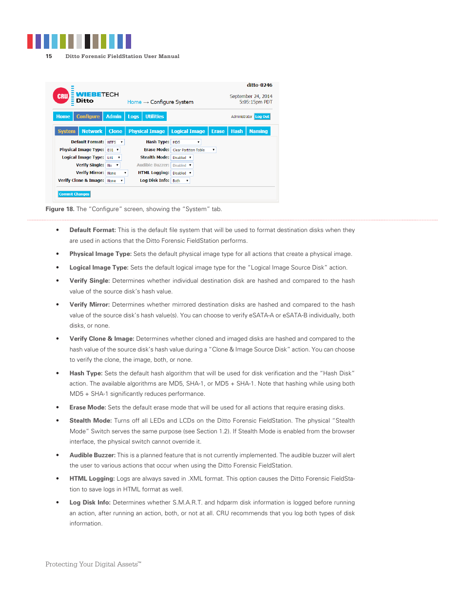 CRU Ditto Forensic FieldStation User Manual | Page 15 / 38