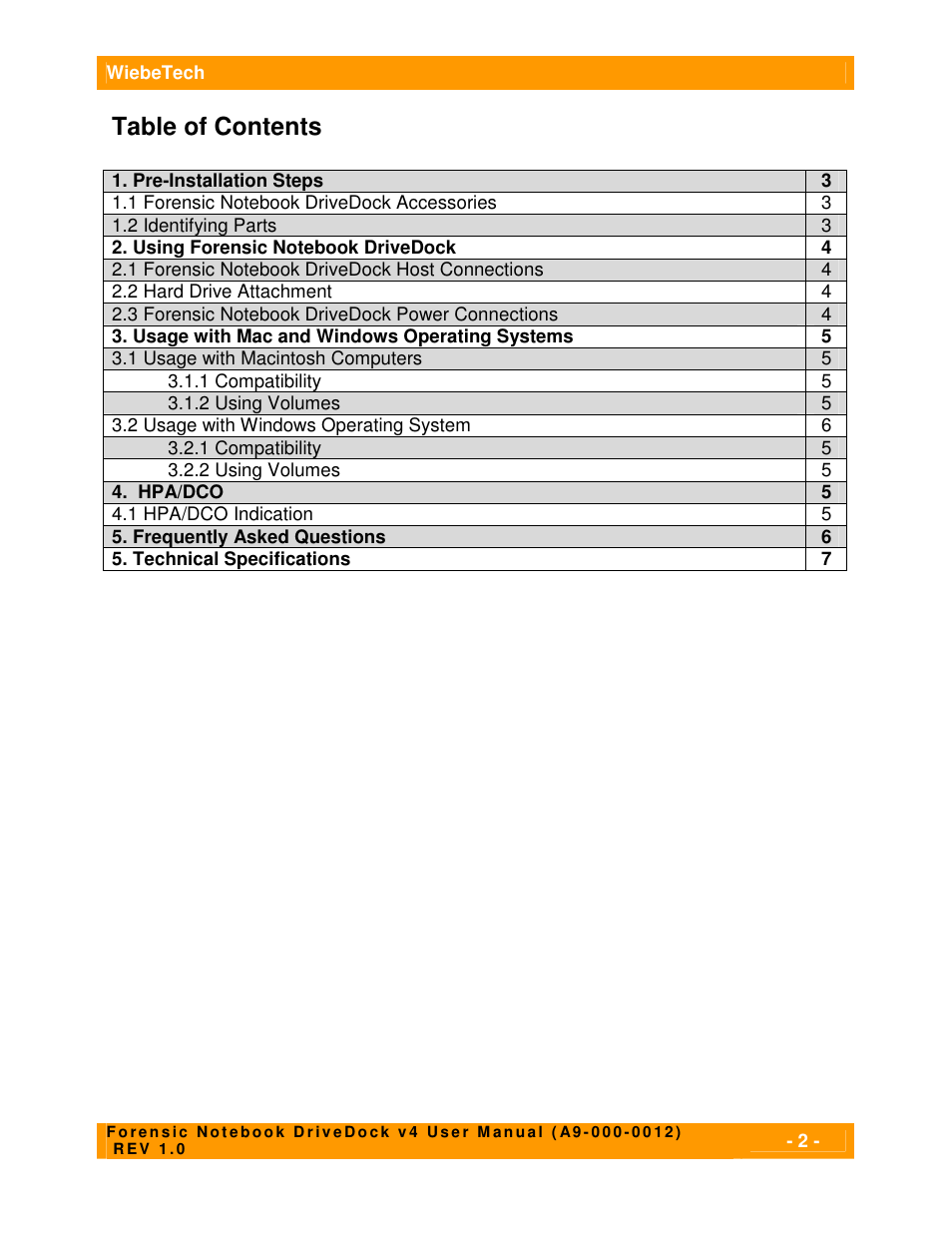 CRU Forensic Notebook DriveDock User Manual | Page 2 / 7