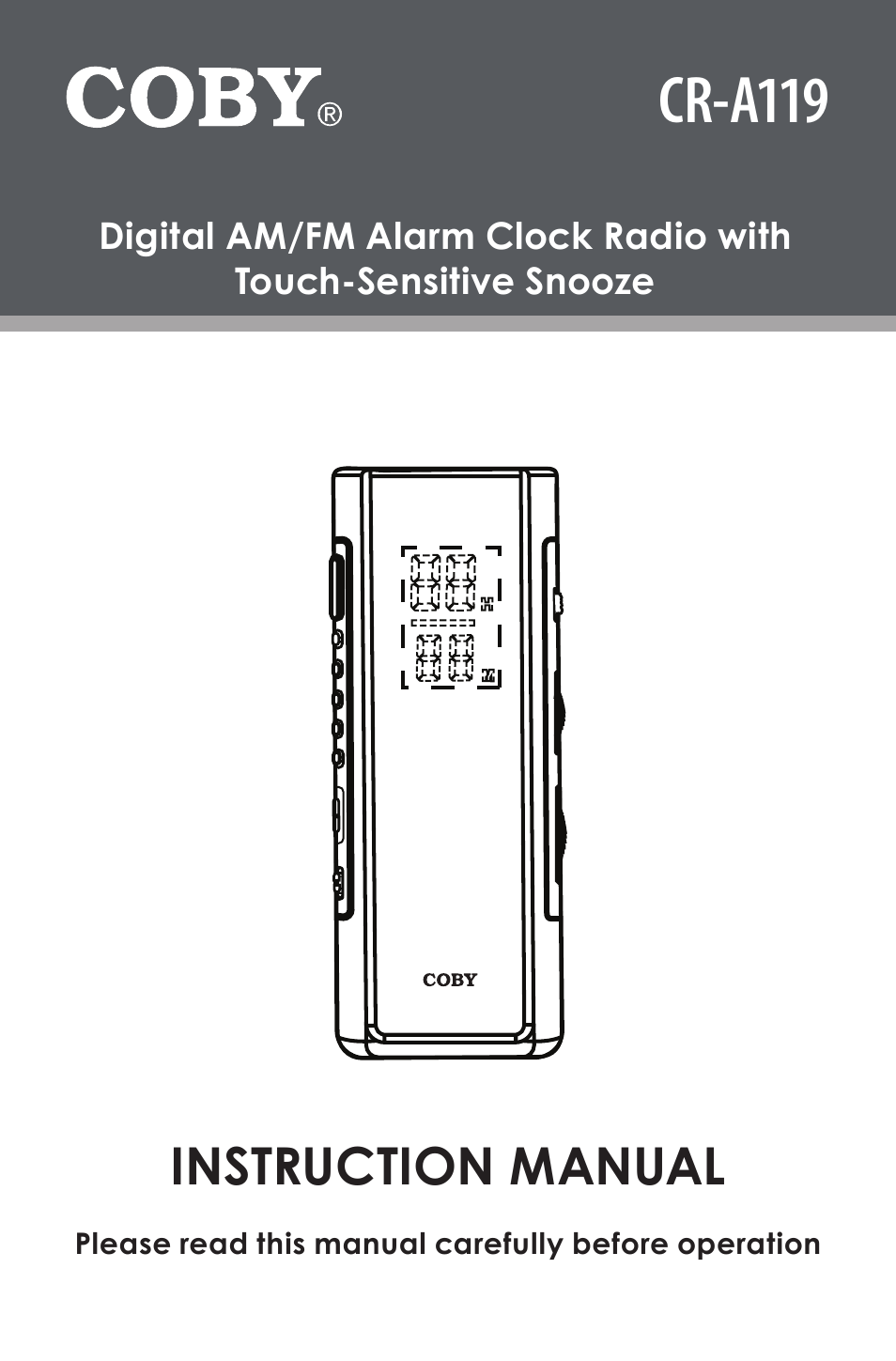 COBY electronic CR-A119 User Manual | 16 pages