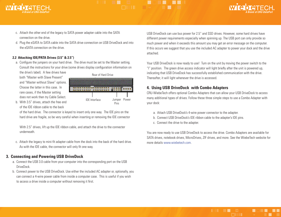 CRU USB DriveDock v5 User Manual | Page 2 / 2