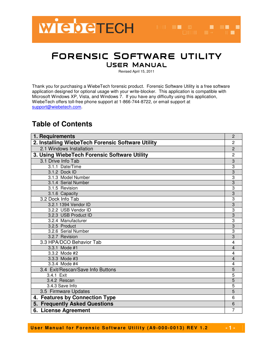 CRU USB WriteBlocker User Manual | 7 pages