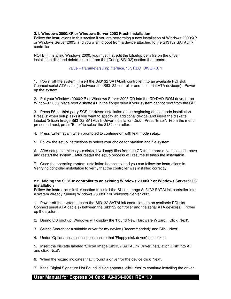 CRU TeraCard E34-2S User Manual | Page 2 / 4