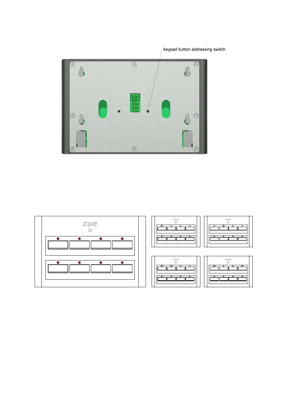 Setting-up keypad buttons address, Troubleshooting | CUE keypadCUE-8 User Manual | Page 11 / 20