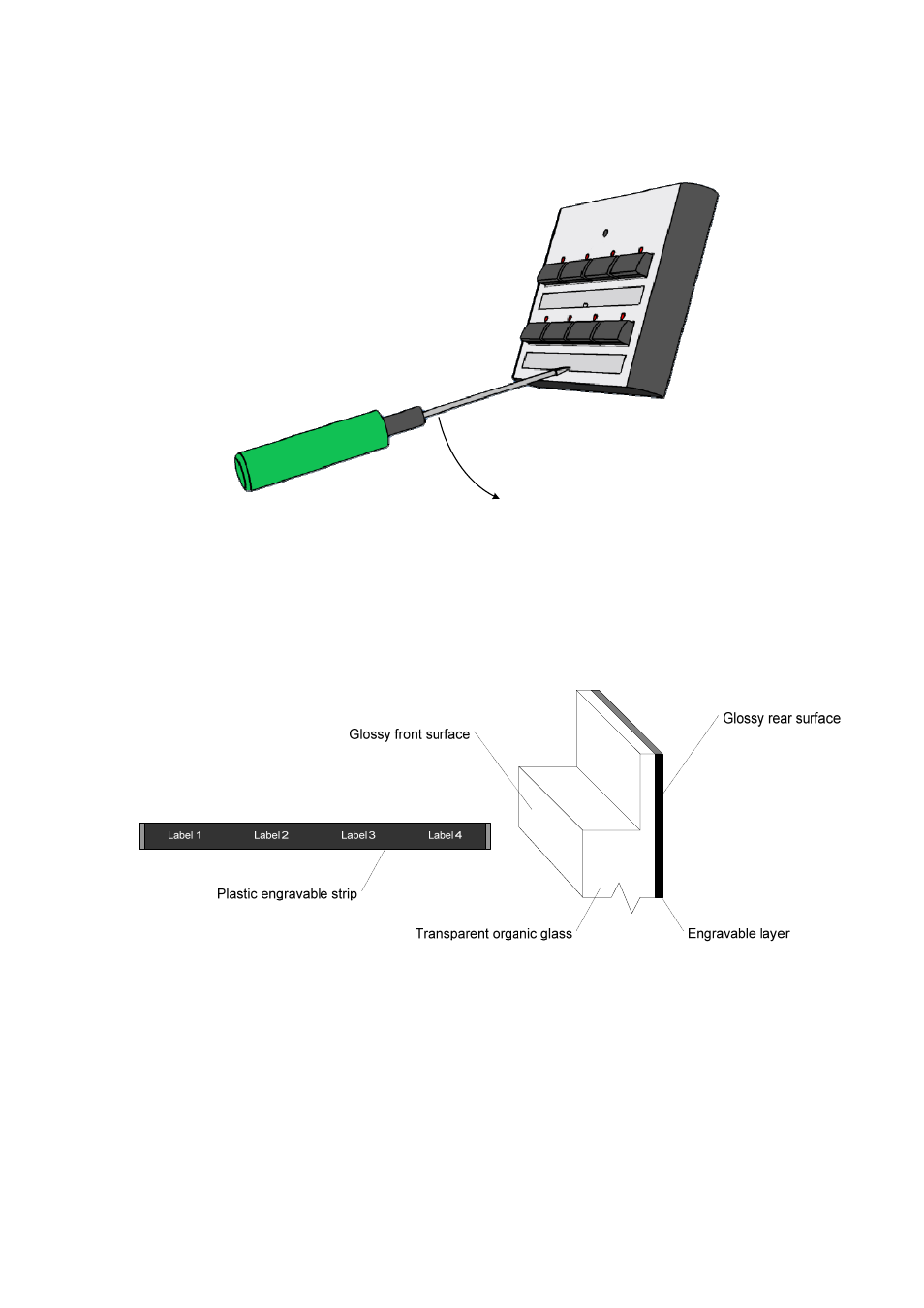 Using the final engraved button labels | CUE keypadCUE-8 User Manual | Page 9 / 20