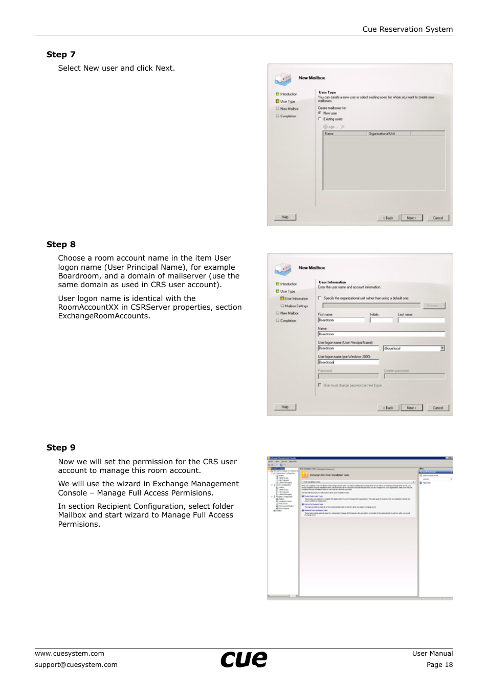 CUE Reservation System User Manual | Page 18 / 33