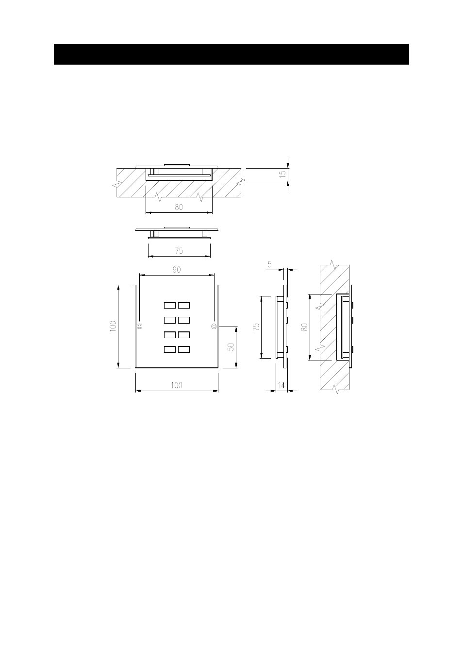 Mounting, Keyboardcue-s, Keyboardcue-s /w | CUE keyboardCUE-S User Manual | Page 10 / 18