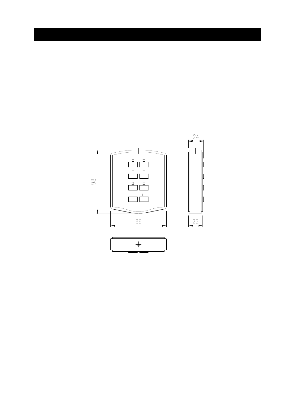 Specifications and mechanical drawings, Keyboardcue-s | CUE keyboardCUE-S User Manual | Page 12 / 18