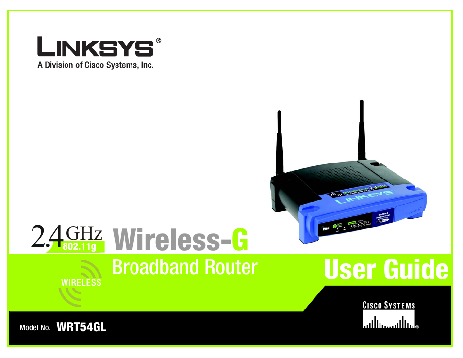 CUE Wi-Fi Access Point WRT54GL User Manual | 107 pages