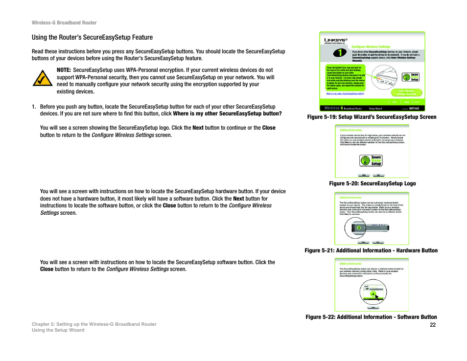 CUE Wi-Fi Access Point WRT54GL User Manual | Page 30 / 107