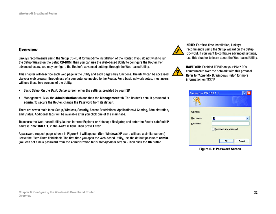 Overview | CUE Wi-Fi Access Point WRT54GL User Manual | Page 40 / 107