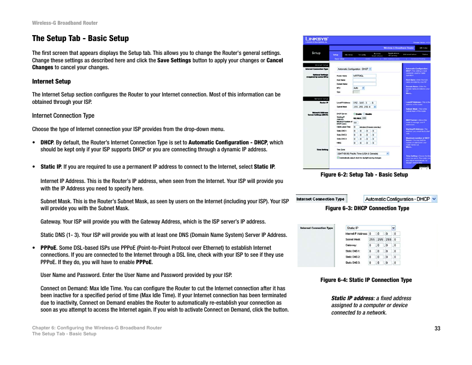 The setup tab - basic setup | CUE Wi-Fi Access Point WRT54GL User Manual | Page 41 / 107