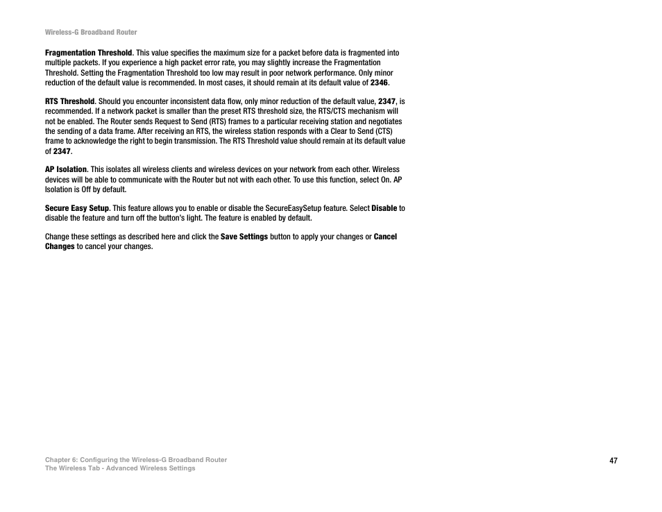 CUE Wi-Fi Access Point WRT54GL User Manual | Page 55 / 107