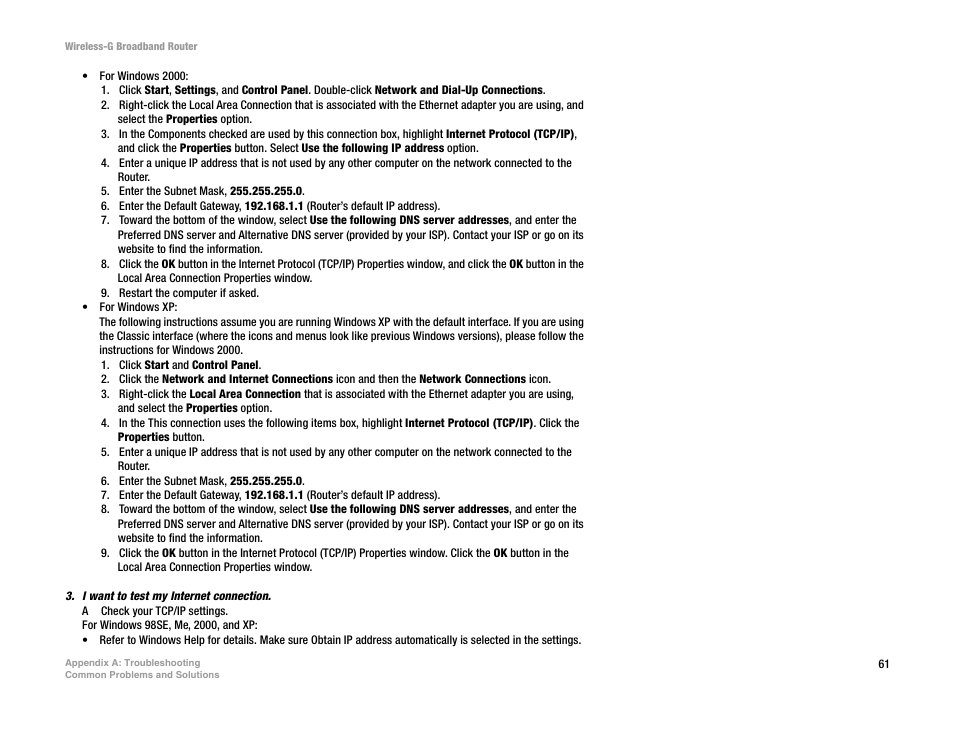 CUE Wi-Fi Access Point WRT54GL User Manual | Page 69 / 107