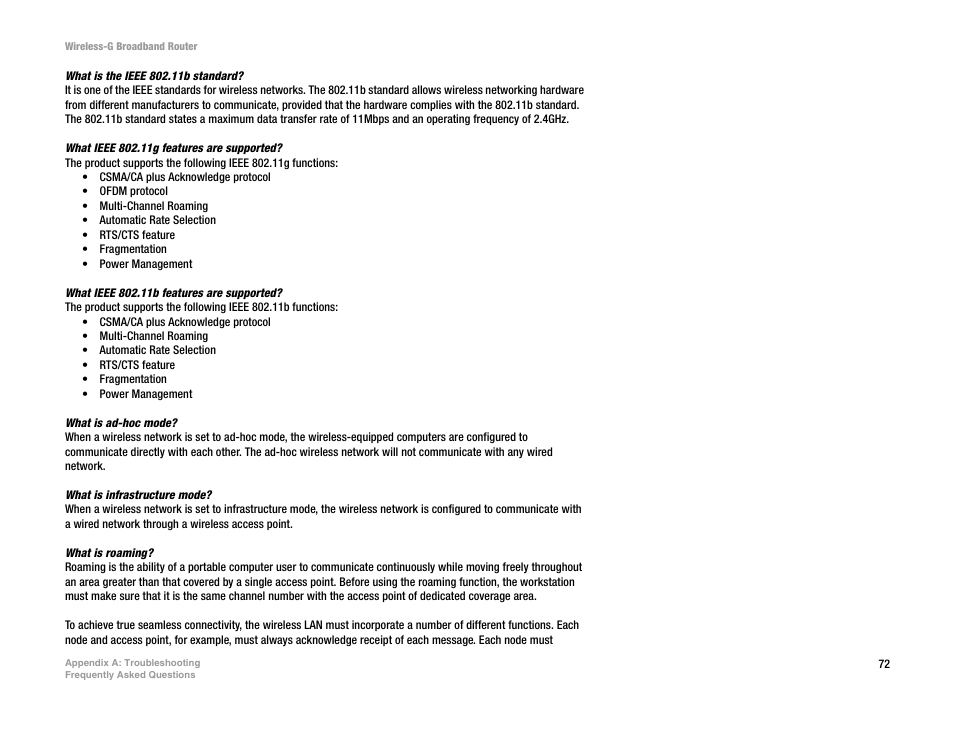 CUE Wi-Fi Access Point WRT54GL User Manual | Page 80 / 107