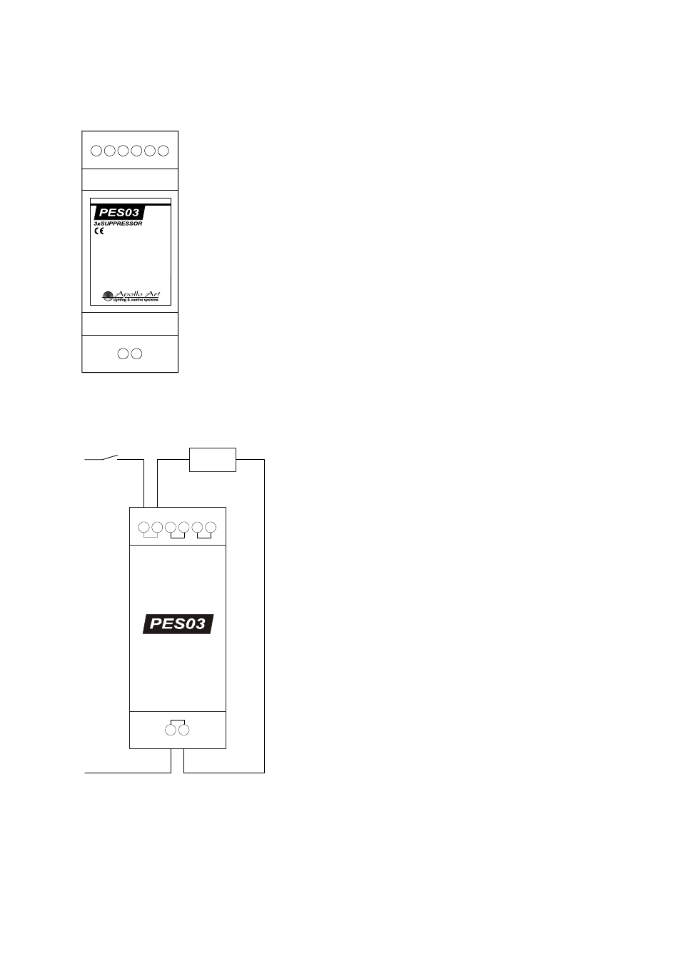 Suppressor pes03, Overview, Connections | CUE Power Express User Manual | Page 16 / 24