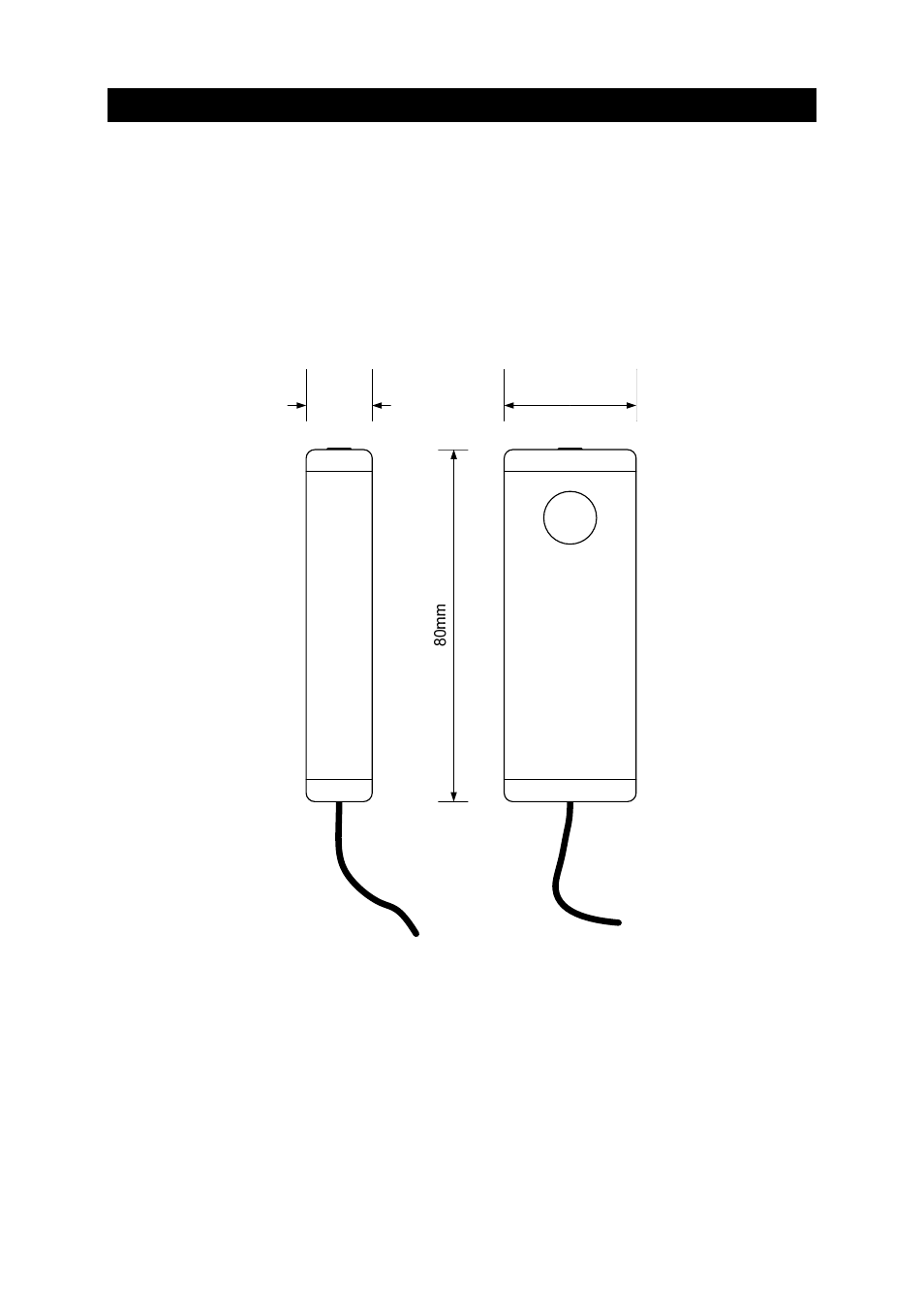 Specifications and mechanical drawings | CUE sensorCUE User Manual | Page 11 / 14
