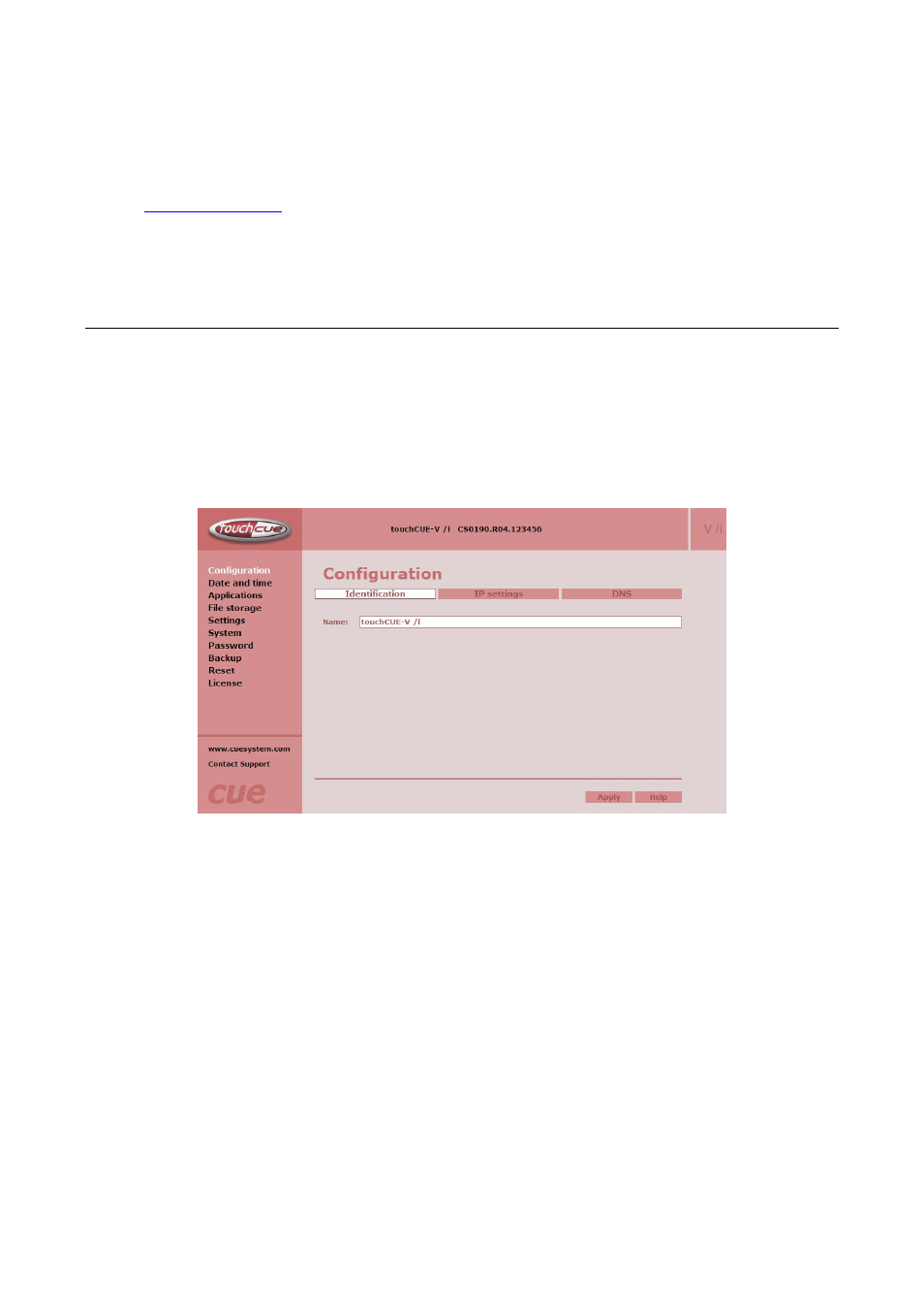 Settings | CUE touchCUE-V i User Manual | Page 12 / 27