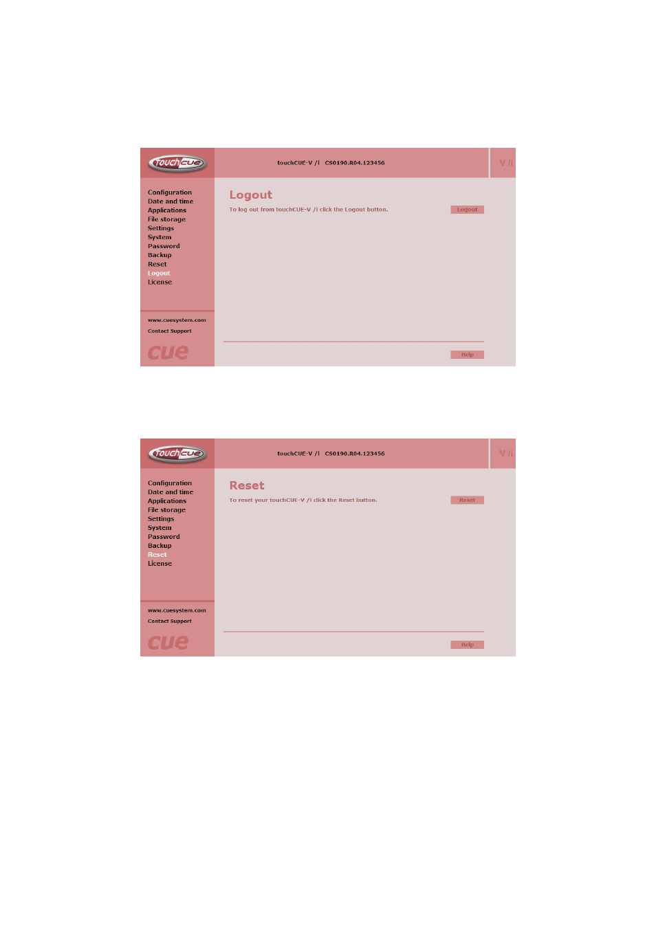 CUE touchCUE-V i User Manual | Page 21 / 27