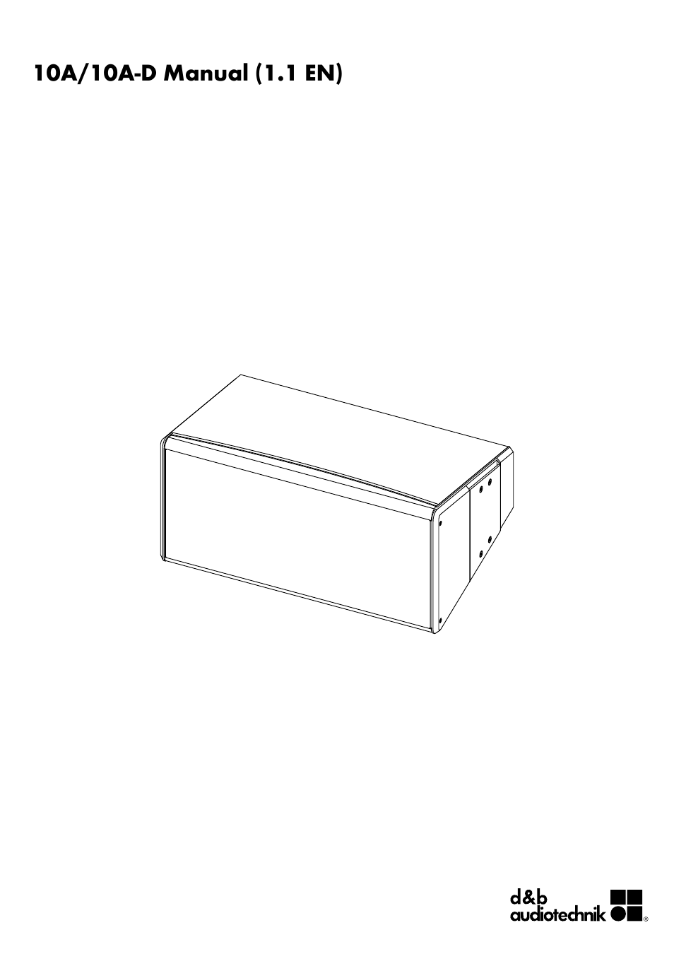 d&b 10A User Manual | 13 pages