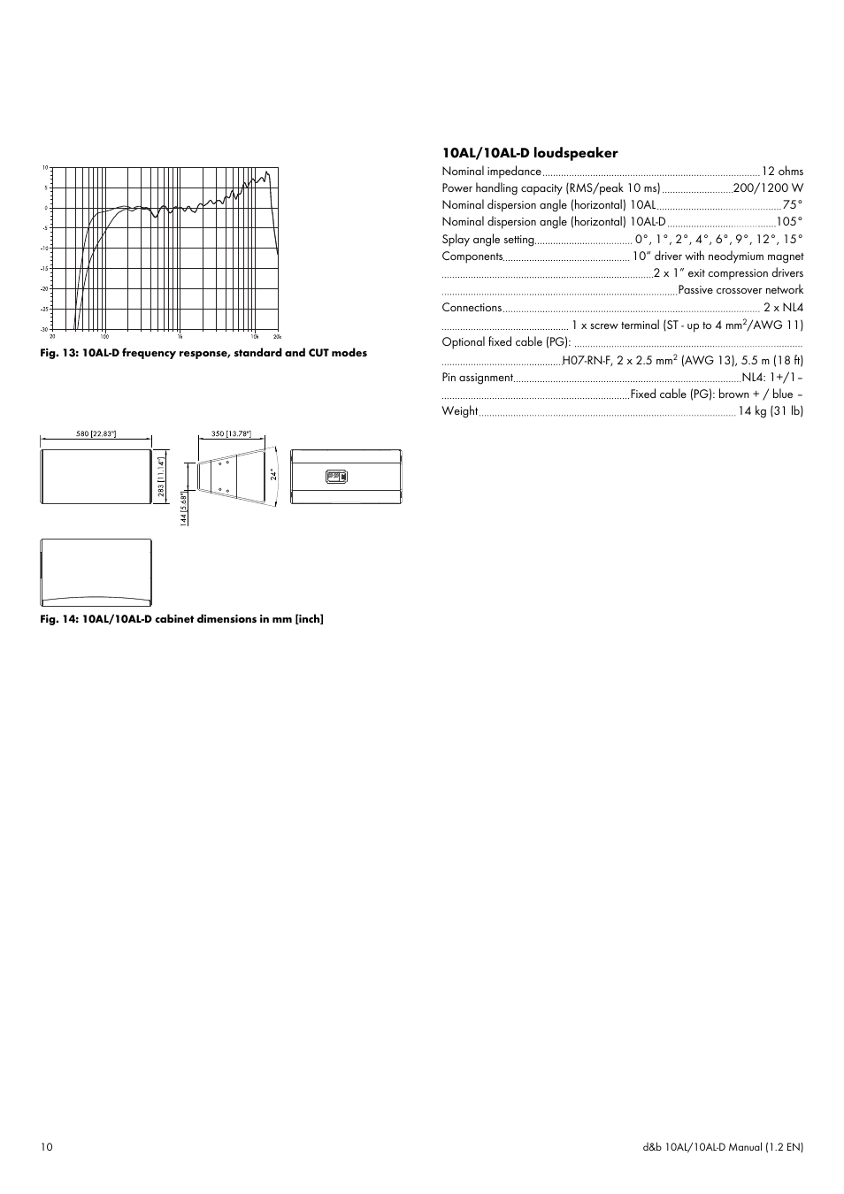 d&b 10AL User Manual | Page 10 / 12