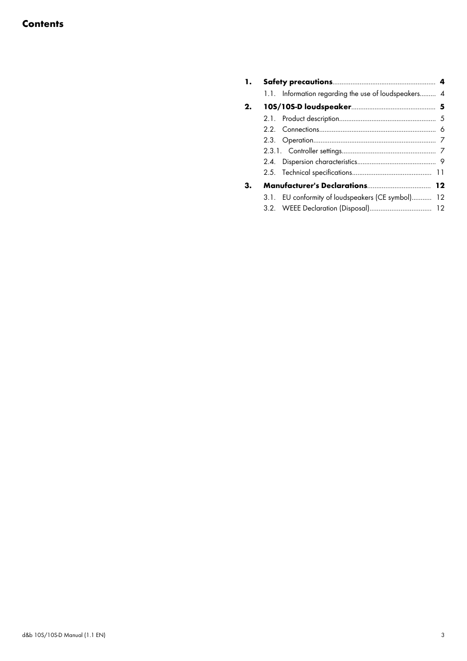 d&b 10S User Manual | Page 3 / 13