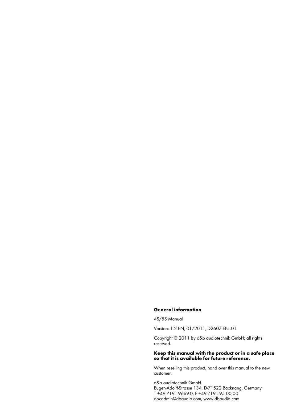 d&b 4S User Manual | Page 2 / 11