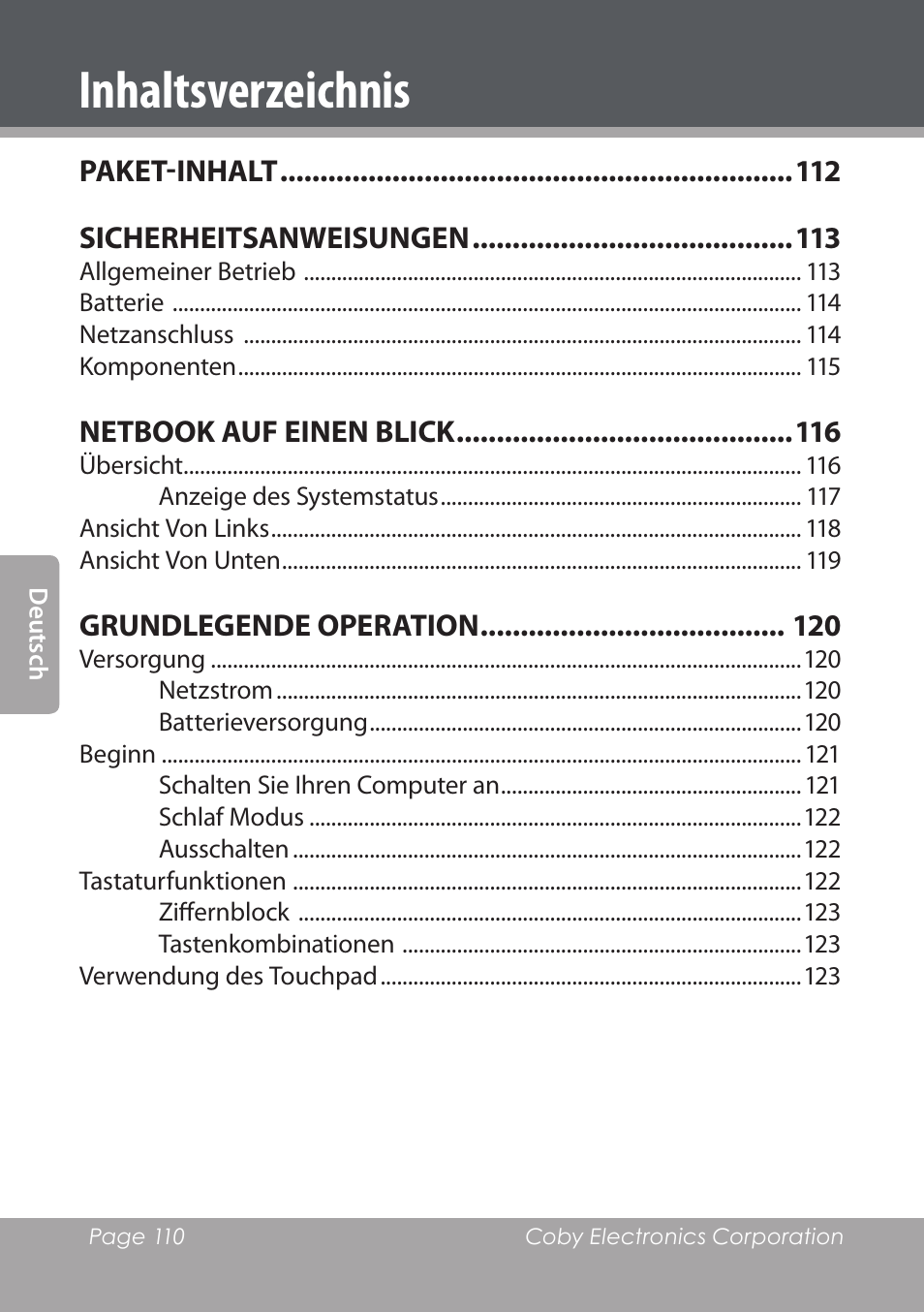 COBY electronic NBPC1220 User Manual | Page 110 / 136
