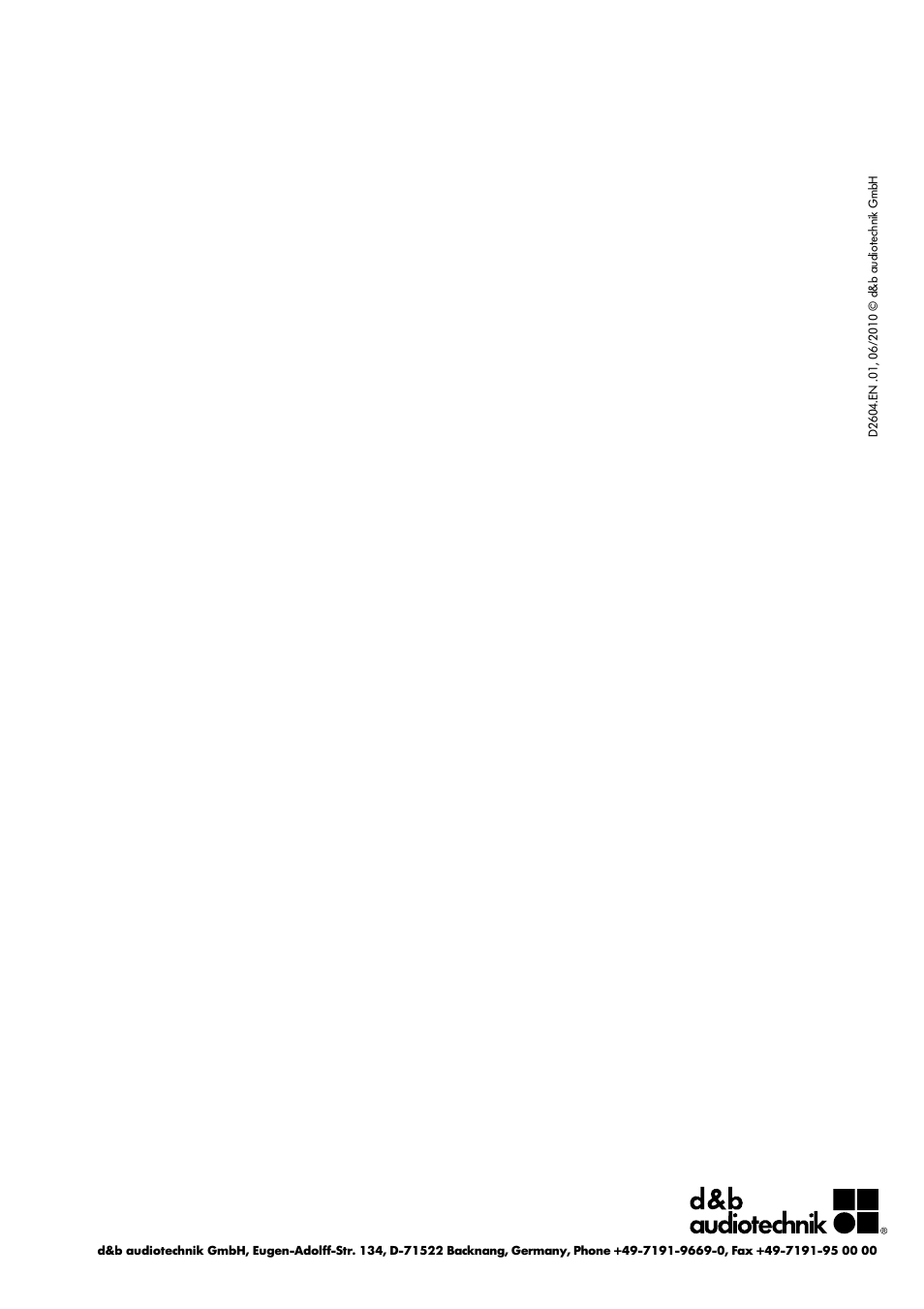 d&b B4-SUB User Manual | Page 8 / 8