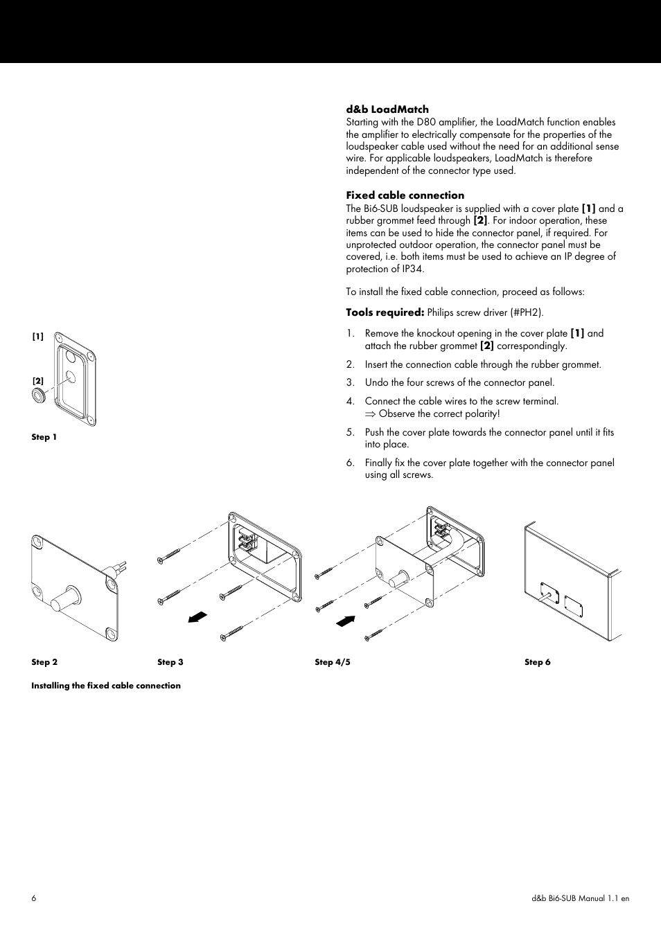 d&b Bi6-SUB User Manual | Page 6 / 10