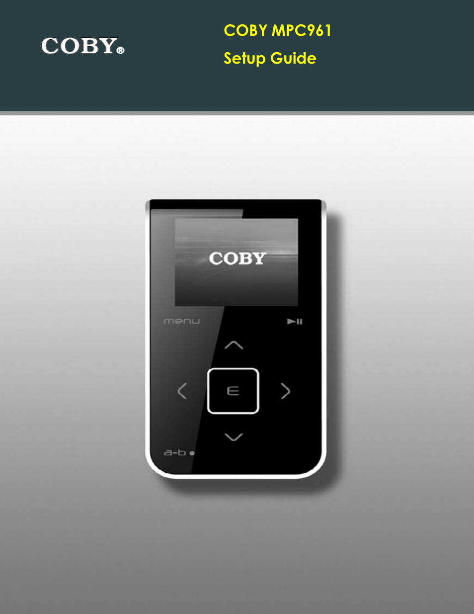 COBY electronic MPC961 User Manual | 9 pages