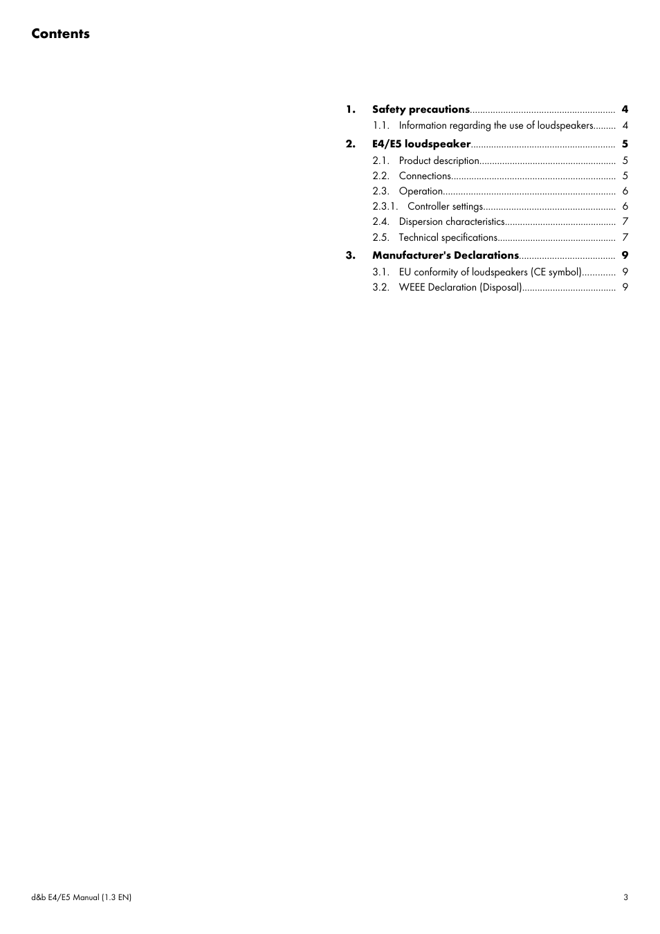 d&b E4 User Manual | Page 3 / 10