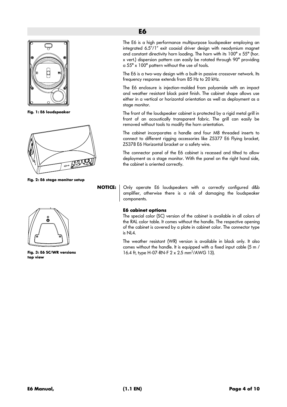 d&b E6 User Manual | Page 4 / 10