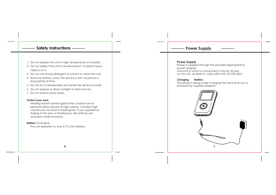 COBY electronic MPC941 User Manual | Page 4 / 17